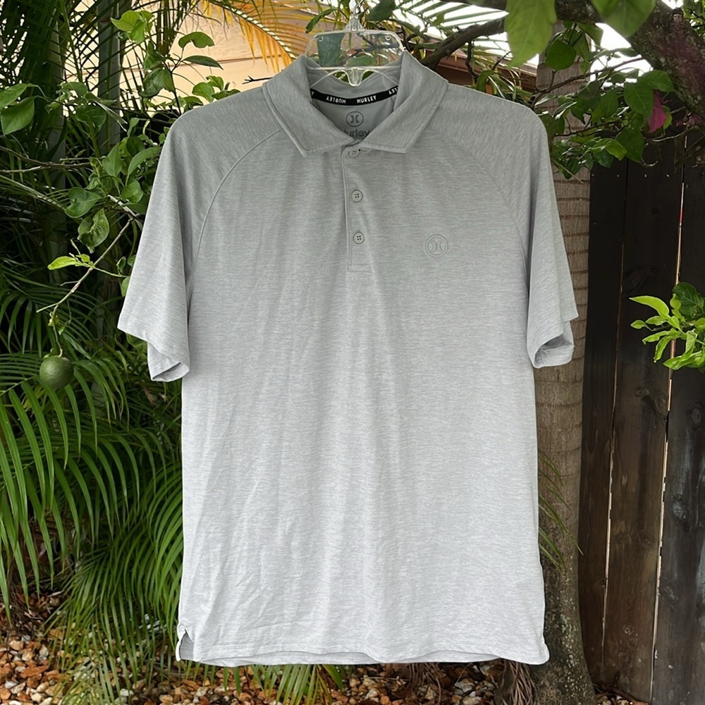 HURLEY Gray Men’s Polo Shirt size small